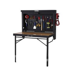 Lifetime Wall-Mounted Powder-Coated Folding Work Table