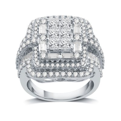 3.0 CT. T.W. Diamond Ring in 14K White Gold (I-I1) - Sam's Club