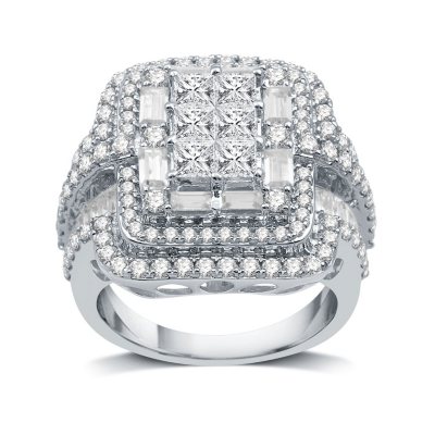 Sam's club emerald cut deals engagement ring