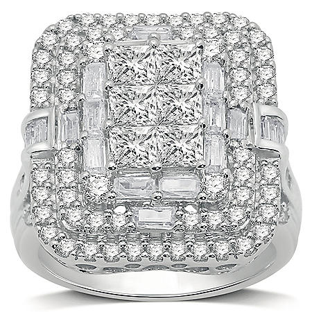 1.95 CT. T.W. Diamond Engagement Ring in 14K White Gold - Sam's Club
