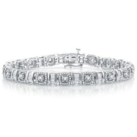 3.00 CT. T.W. Diamond Bracelet in 14K White Gold