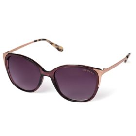 Radley London Cat Eye Polarized Sunglasses, Dark Purple & Gold, Romala 161P