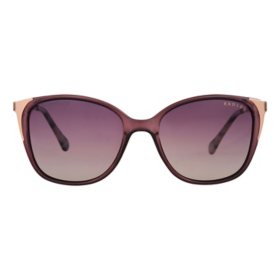 Radley London Cat Eye Polarized Sunglasses, Dark Purple & Gold, Romala 161P