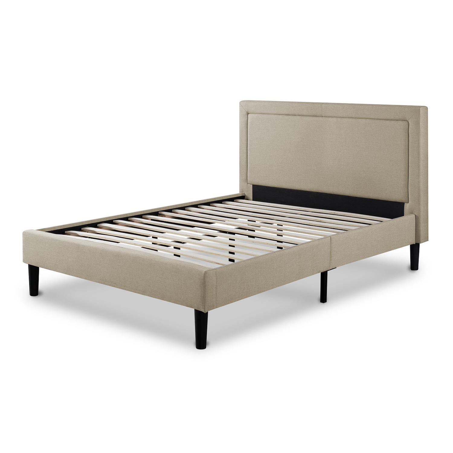 Taupe Upholstery KING Platform Bed