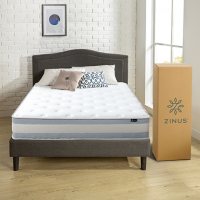 Zinus Night Therapy Spring 10” Green Tea Cooling Gel Memory Foam Hybrid Full Mattress