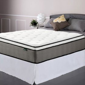 Night Therapy 12" Support Plus Spring Full Mattress and SmartBase Set