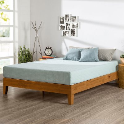 Zinus modern bed deals frame