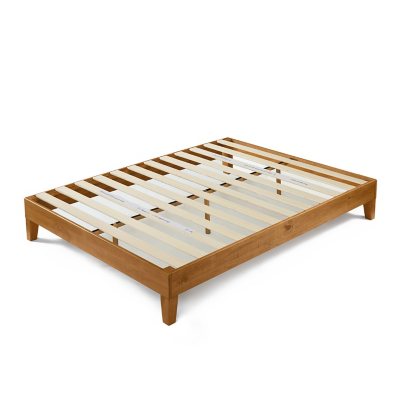 ZINUS Alexia Wood Platform Bed Frame with headboard / Solid Foundation with  Wooden Slat Support / No Box Spring Needed / Easy Assembly, Rustic Pine