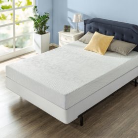 Zinus Night Therapy Gel Infused Memory Foam 8" Elite Queen Mattress and BiFold Box Spring Set