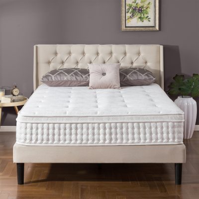 Zinus night therapy icoil 12 outlet euro boxtop spring mattress