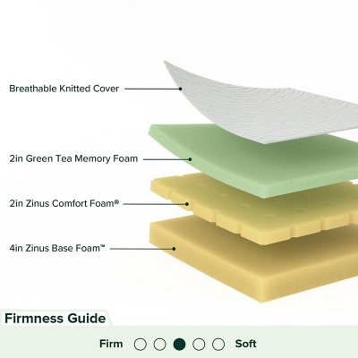 8" Memory Foam Mattress & Bi-Fold Box Spring Set Size Twin XL Full Queen King 