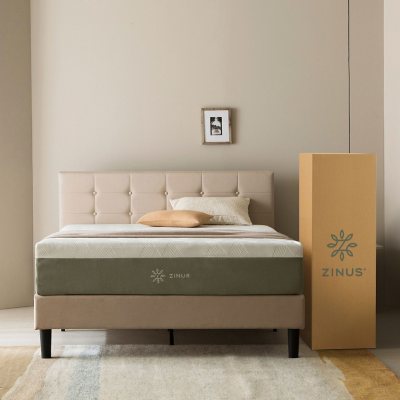 Sleep Therapy Natual Medium Plush Memory Foam Mattress, Twin