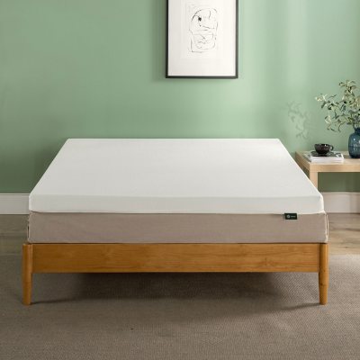 ZINUS Night Therapy Green tea Mattress Topper with Washable Cover-King:- King