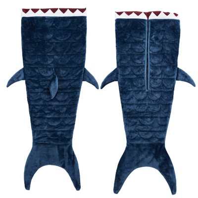 Kids' 5-lb. Shark Fishtail Weighted Blanket (Gray or Navy) - Sam's