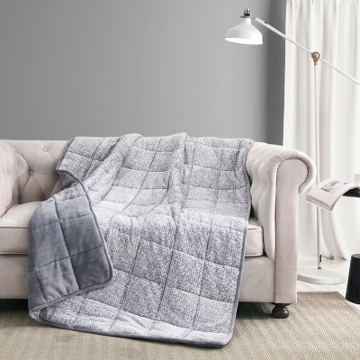 Dream Theory Velvet Machine Washable Weighted Throw Blanket Assorted Sizes and Colors