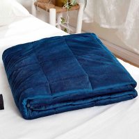 Pur& Calm Antimicrobial Plush Mink Machine Washable Weighted Blanket, 15 lbs. (Assorted Colors)