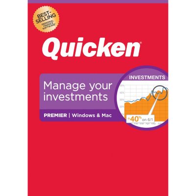 Quicken Premier Personal Finance Maximize Your Investments 1 Year Subscription Windows Mac Sam S Club