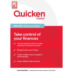 Quicken Classic Deluxe - Personal Finance Software | 1 Year