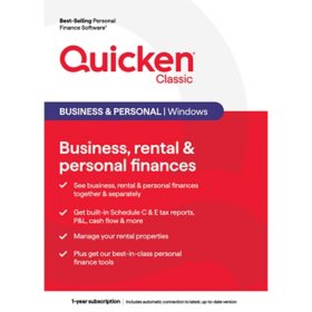 Quicken Classic Business & Personal - Personal Finance Software | 1 Year