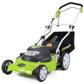 GreenWorks 12 Amp 20" Corded Lawn Mower
