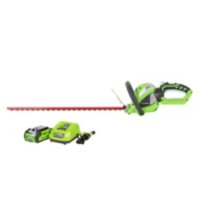 GreenWorks G-MAX 40V 24" Cordless Hedge Trimmer with 2AH Battery and Charger