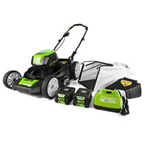 Greenworks PRO 21-Inch 80V Cordless Lawn Mower (Two 2.0 AH Batteries Included)