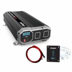 Energizer 2000 Watt 12V 60Hz Power Inverter with Remote Control