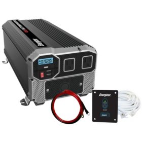 Energizer 4000 Watt 12V 60Hz Power Inverter with Remote Control