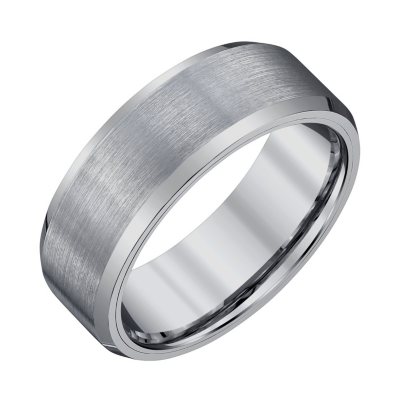 Men's 8mm Tungsten Wedding Band with Satin Finish - Sam's Club