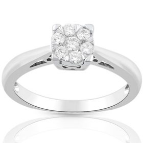 Superior Quality VS Collection 1.21 CT. T.W. Princess Shaped Diamond  Engagement Ring in 18K White Gold (I, VS2) - Sam's Club