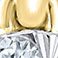Yellow Gold, variant on 0.23 CT. T.W. Round Cut Diamond Pendant Necklace in 14K Gold