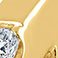 Yellow Gold, variant on 1.96 CT. T.W. Round Cut Inside Out Diamond Hoop Earrings in 14K Gold