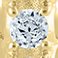 Yellow Gold, variant on 0.46 CT. T.W. Round Cut Diamond Hoop Earrings in 14K Gold