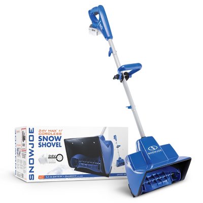 Snow Joe - 24V-SS11-XR 24-Volt iON+ Cordless Snow Shovel Kit | 11-Inch | W/ 5.0-Ah Battery and Charger - Blue