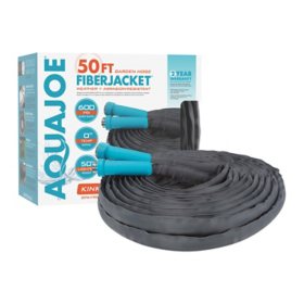 Aqua Joe 50' Superlight Fiberjacket Garden Hose