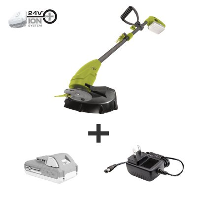 Sun Joe 24v Gt10 Lte Cordless Lightweight Stringless Grass Trimmer Kit Sam S Club