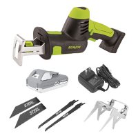 Sun Joe 24V-MPSWVG-LTE-SJG 24V Cordless All-Purpose Reciprocating Saw Kit with 4-Cutting Blades for Wood & Metal