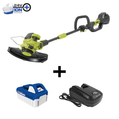 Sun Joe 24V Cordless Grass Trimmer & Jet Blower Bundle