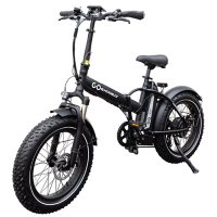 GoExpressBike All Terrain Electric Foldable Bicycle with 500W Removable 48V 10AH Lithium-Ion Battery 