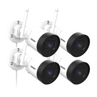 Defender Guard 2K Resolution Wi-Fi. Plug-In Power. Security Camera  (4 Pack)