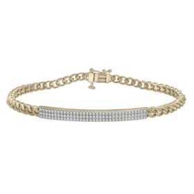 0.50 CT. T.W. I-I1 14K  Yellow Gold Link Bracelet		