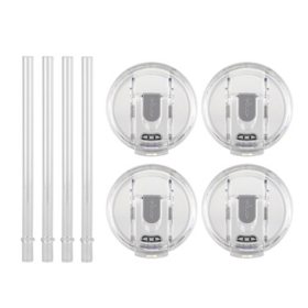 Reduce Drink Cooler Straw and Lid Accessory Set, 4 Pack