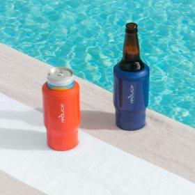 Reduce 4-in-1 Stainless Steel Bottle And Can Cooler, Assorted Colors 2 pk.