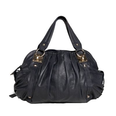 Top Quality Genuine Lambskin Leather Beautiful Classic Black Women Shoulder  Bag.