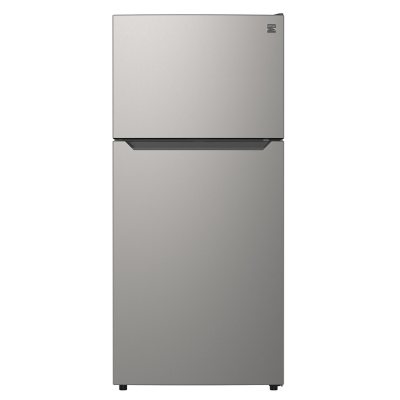 Kenmore 18.1 cu. ft. Top Mount Refrigerator w/ Pocket Handle-Fingerprint Resistant Metallic Steel:- Fingerprint