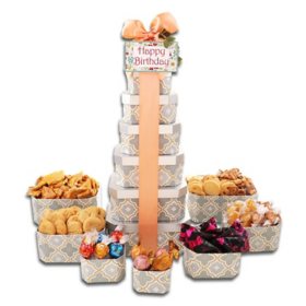 Alder Creek Gift Baskets Happy Birthday Tower