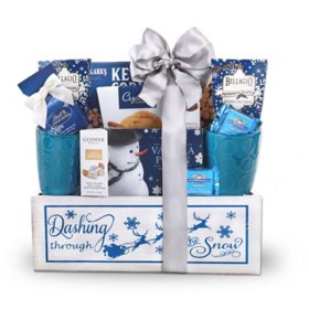Alder Creek Gifts Dashing Through Snow Gift Basket