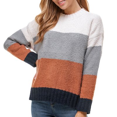 T&S Ladies Plush Stripe Sweater - Sam's Club