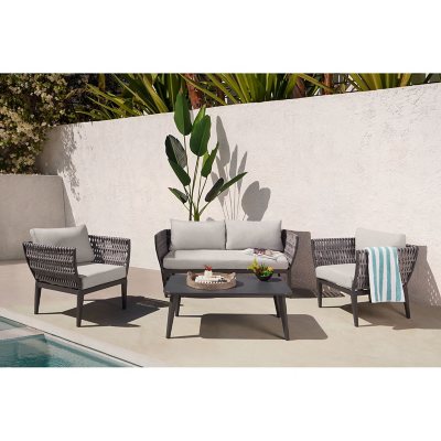 Tahiti 4-Piece Outdoor Seating Patio Set