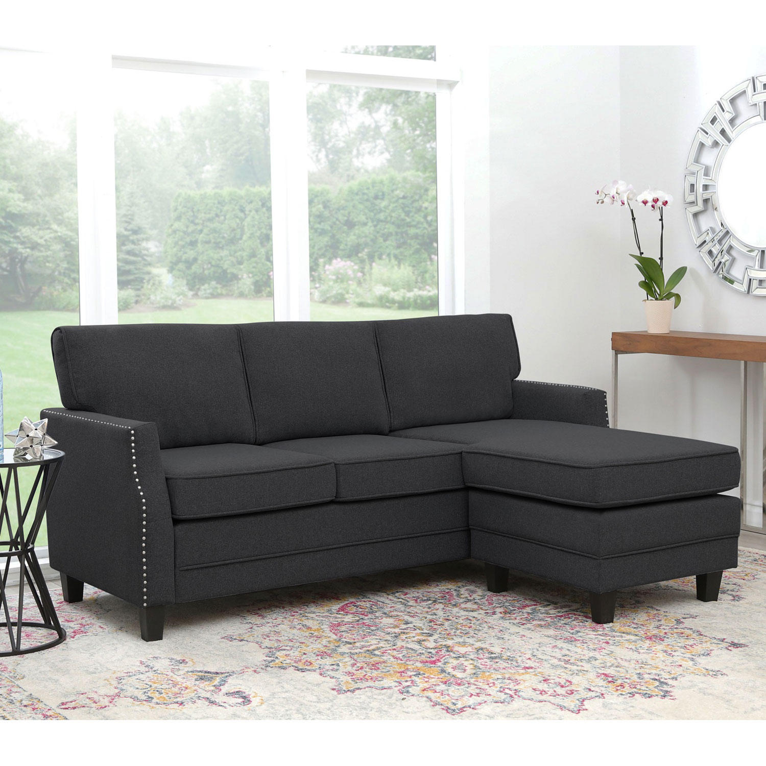 Carter Reversible Fabric Sectional Sofa